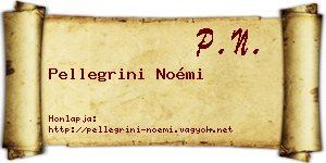Pellegrini Noémi névjegykártya