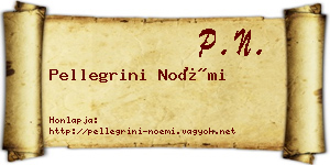 Pellegrini Noémi névjegykártya