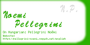 noemi pellegrini business card